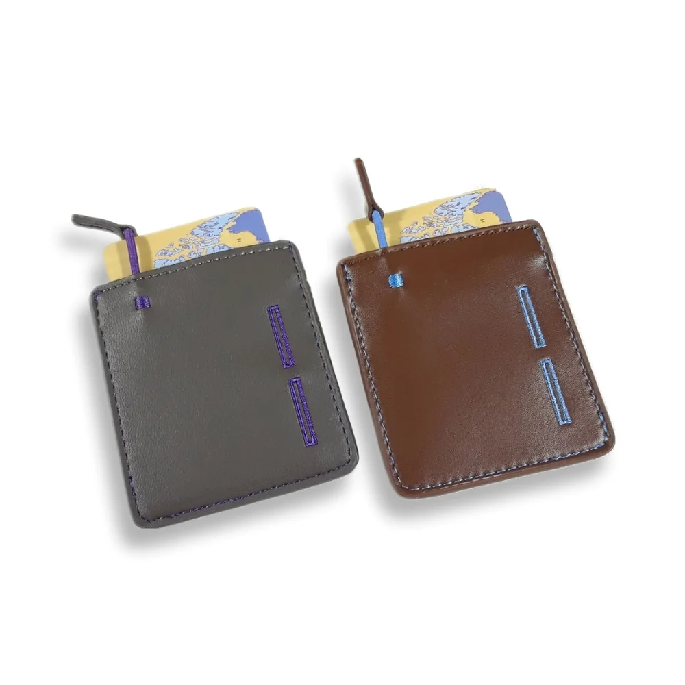 Wallet Men Vegan Leather Mojito Cash Card Holders Slim Travel Accessories Wallet